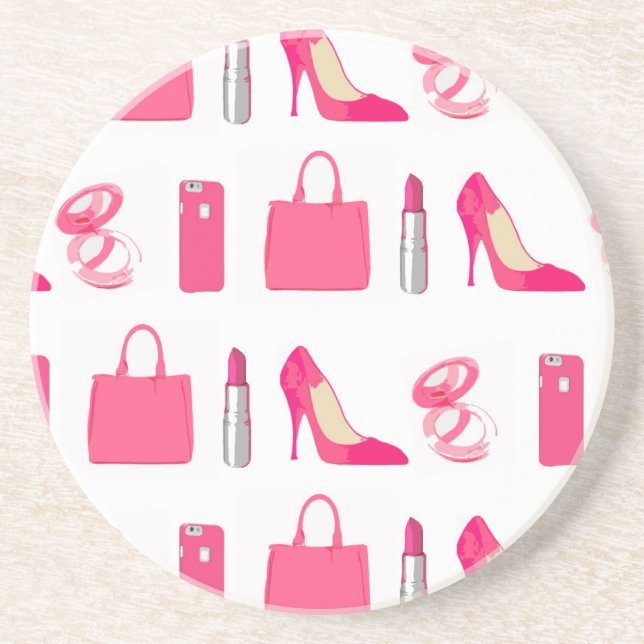 Girly things design coaster (Front)