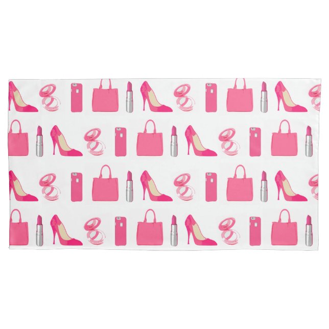 Girly things pillowcases (Front-Left)