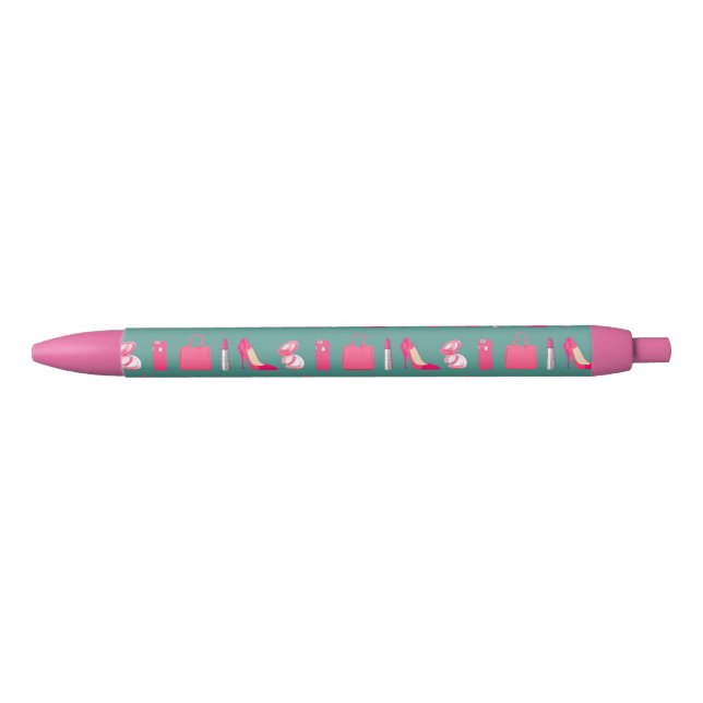 Girly things teal & pink pen (Front)