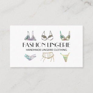 Girly Underwear Lingerie Clothing Shop Business Card