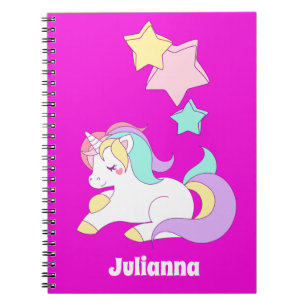 Girly Unicorn Gift Ideas, Cute Unicorn Notebook