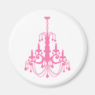 Girly Vintage Chandelier Magnet
