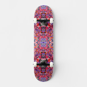 Girly vintage flowers skateboard