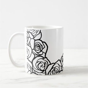 Girly Vintage white roses Coffee Mug