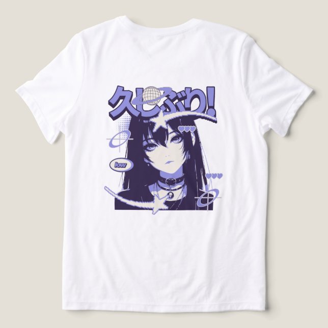 Girly Y2k T-shirt Tri-Blend Shirt (Design Back)