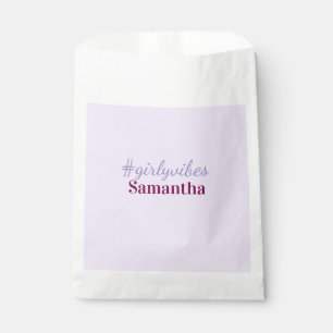 Girlyvibes hashtag light purple pink female vibes favour bags