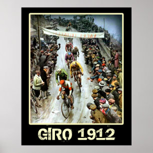 Giro 1912 Vintage Cycling Sports fans Bicycle Poster
