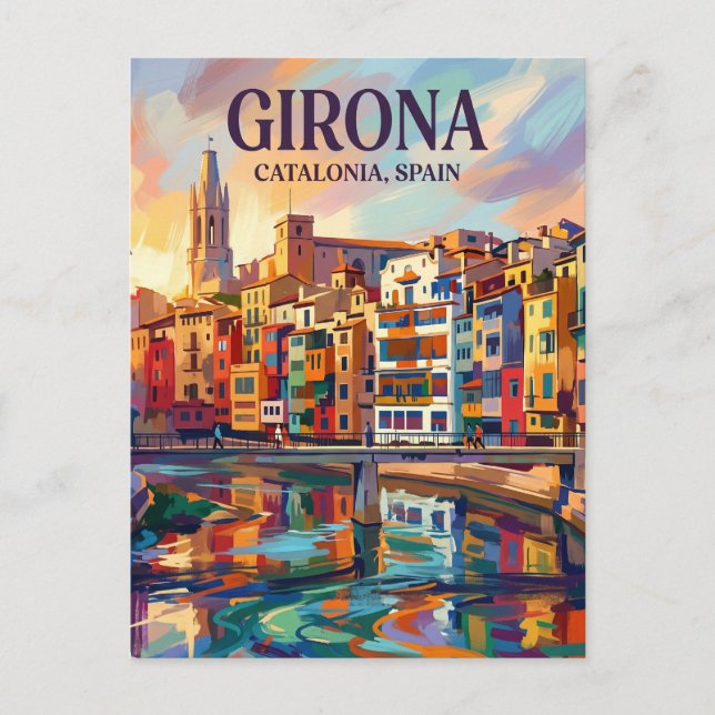 Girona Spain Postcard (Front)