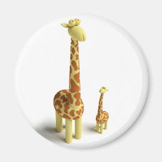 Girrafe And baby Giraffe Magnet
