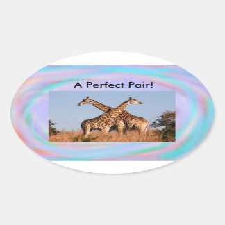 Girraffes (2) perfect pair sticker