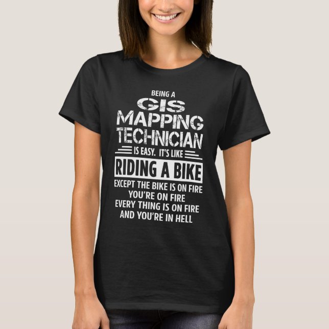 GIS Mapping Technician T-Shirt (Front)