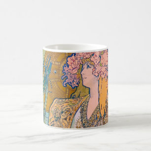 Gismonda, Sarah Bernhardt, Mucha Coffee Mug