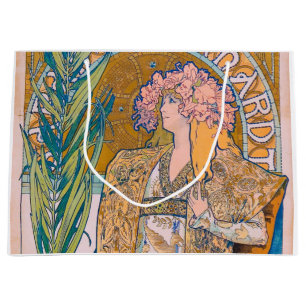 Gismonda, Sarah Bernhardt, Mucha Large Gift Bag