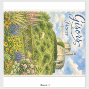 Gisors France Chateau Normandy watercolor