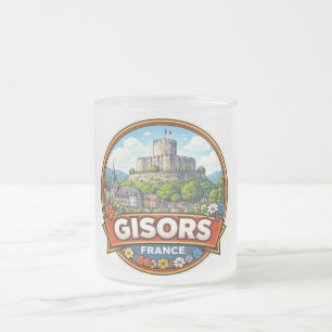 Gisors France Frosted Glass Coffee Mug