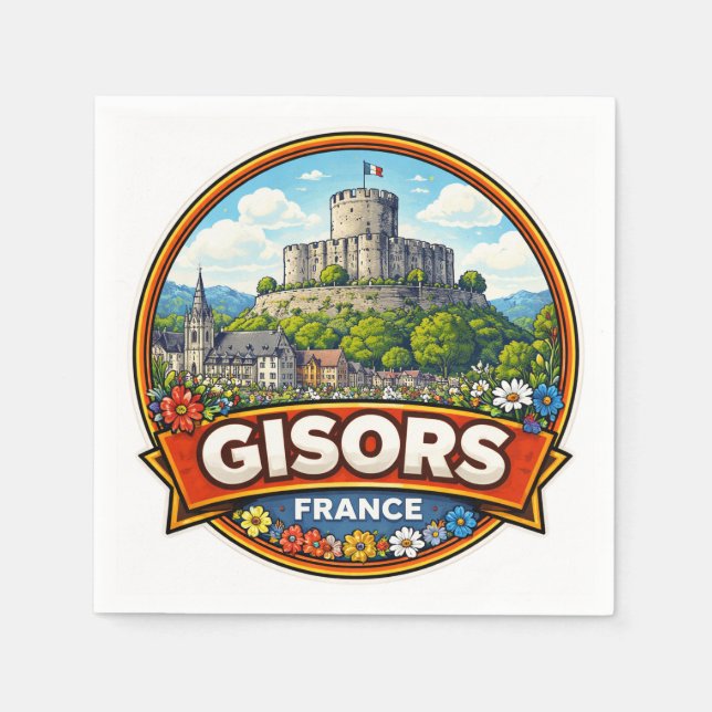 Gisors France  Napkin (Front)