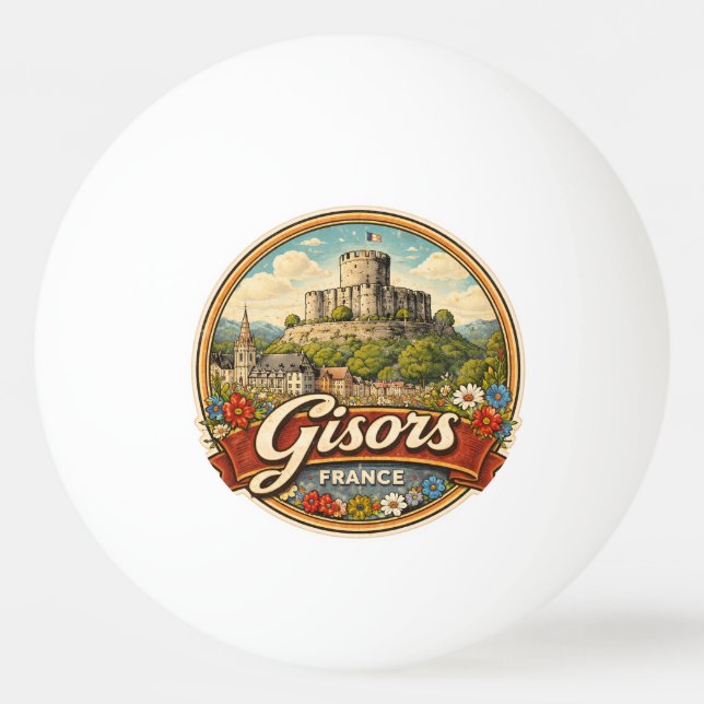 Gisors France Ping Pong Ball (Front)