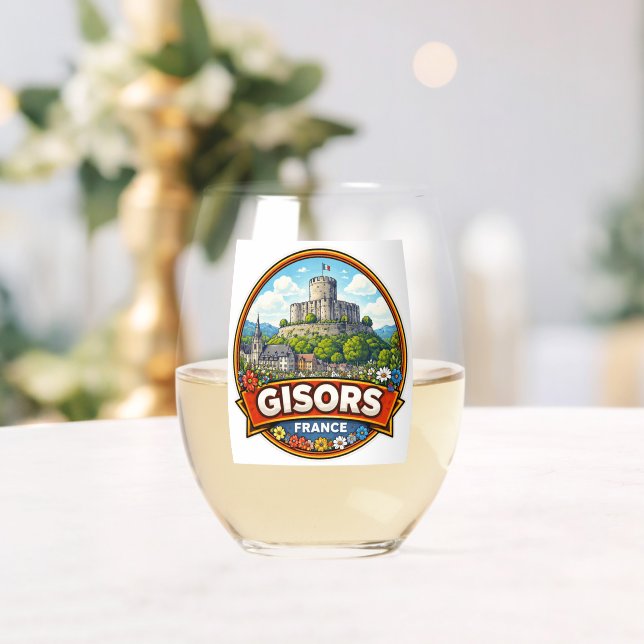Gisors France  Stemless Wine Glass (Insitu (Wedding))