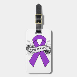 GIST Cancer Find A Cure Ribbon Luggage Tag
