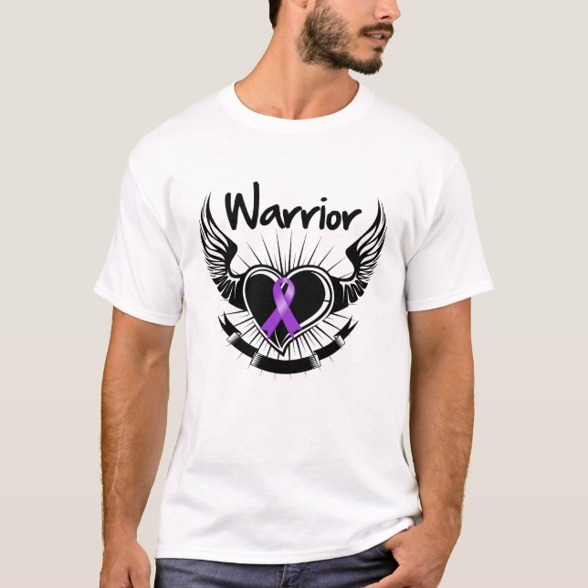 GIST Cancer Warrior Fighter Wings T-Shirt (Front)