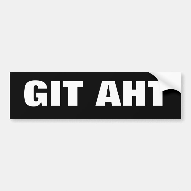 Git Aht - Pittsburgh Pride Bumper Sticker (Front)