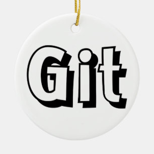 Git Ceramic Tree Decoration