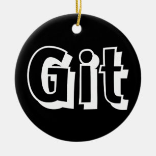 Git Ceramic Tree Decoration