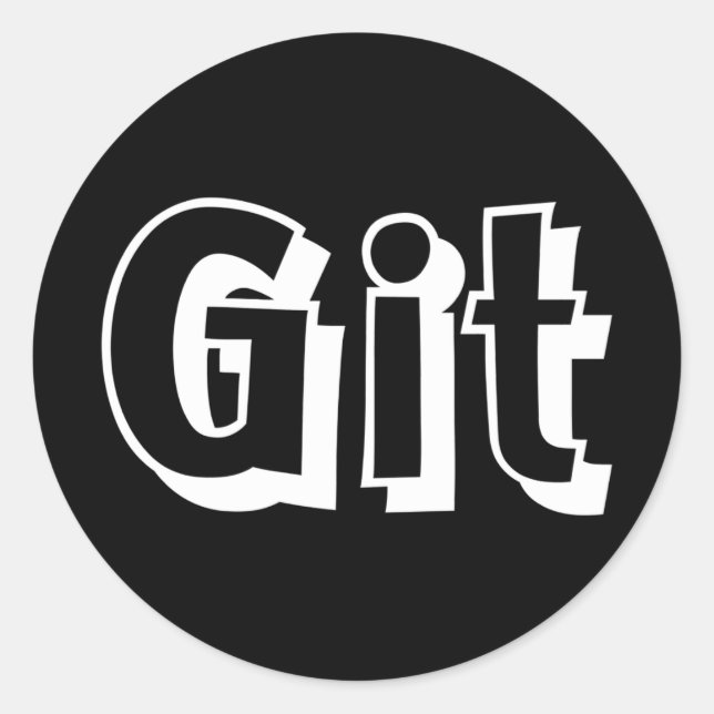 Git Classic Round Sticker (Front)