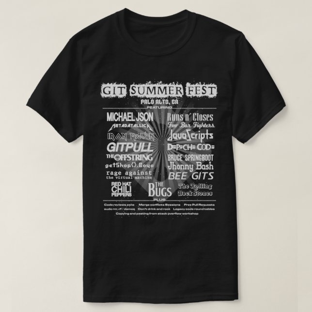 Git Summer Festival T-Shirt (Design Front)