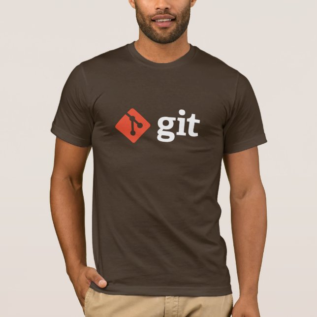 Git T-Shirt (Brown) (Front)