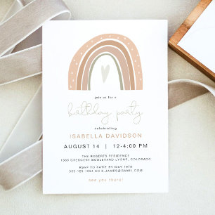 GITA Pastel Rainbow Birthday Party  Invitation