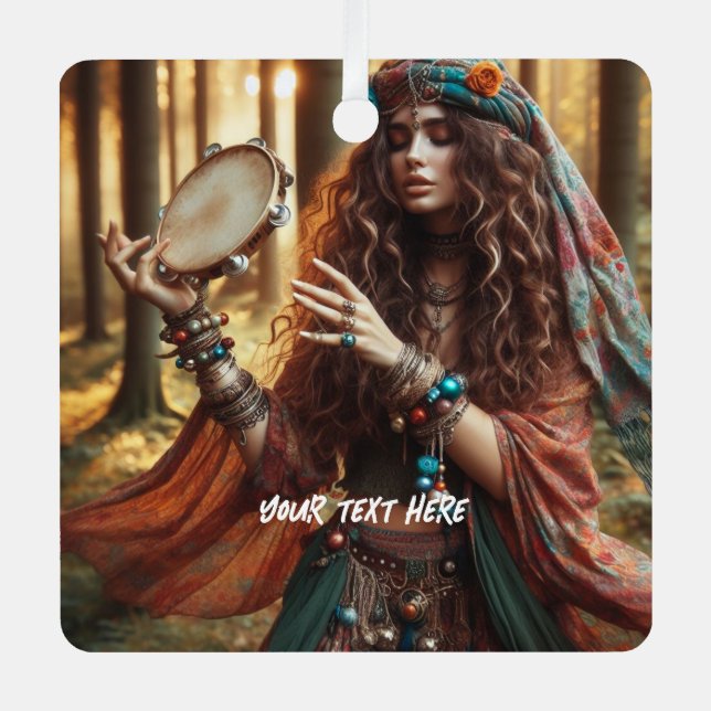 Gitana Metal Tree Decoration (Front)