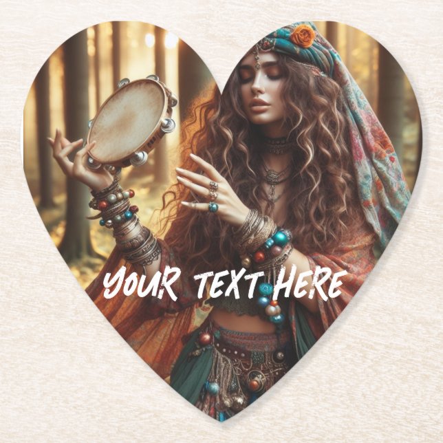 Gitana Paper Coaster (Front)