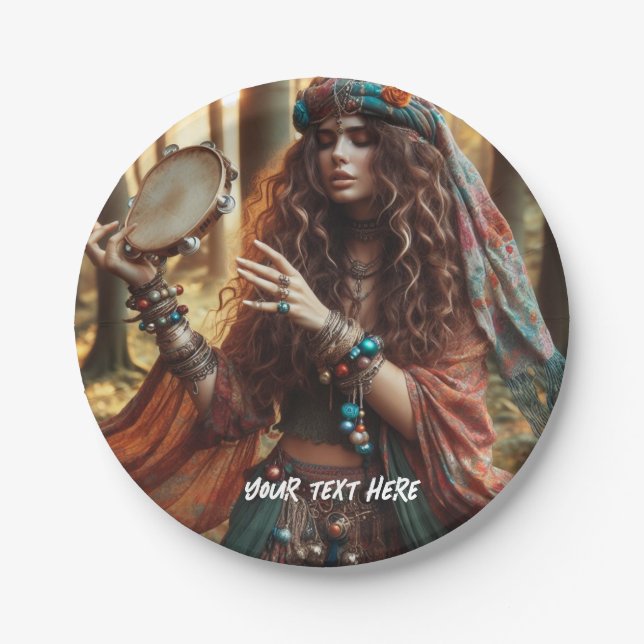 Gitana Paper Plate (Front)
