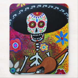 Gitarero Serenata Dia de los Muertos Mouse Mat