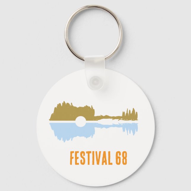 Gitarre pastel  key ring (Front)