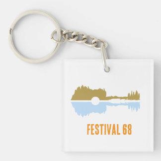 Gitarre pastel key ring