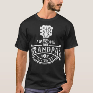 GItarrist Musician Awesome Grandpas Play Guitar Ne T-Shirt