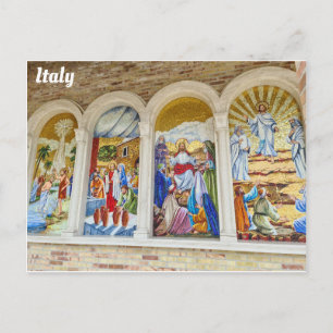 Giulianova Italy Italian Mosaic Travel Photo Postcard