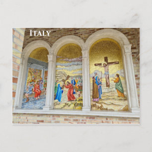 Giulianova Italy Italian Mosaic Travel Photo Postcard