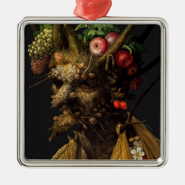 Giuseppe Arcimboldo - Four Seasons in One Head Metal Tree Decoration (Front)