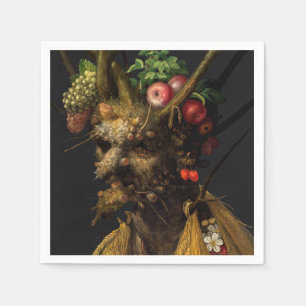 Giuseppe Arcimboldo - Four Seasons in One Head Napkin