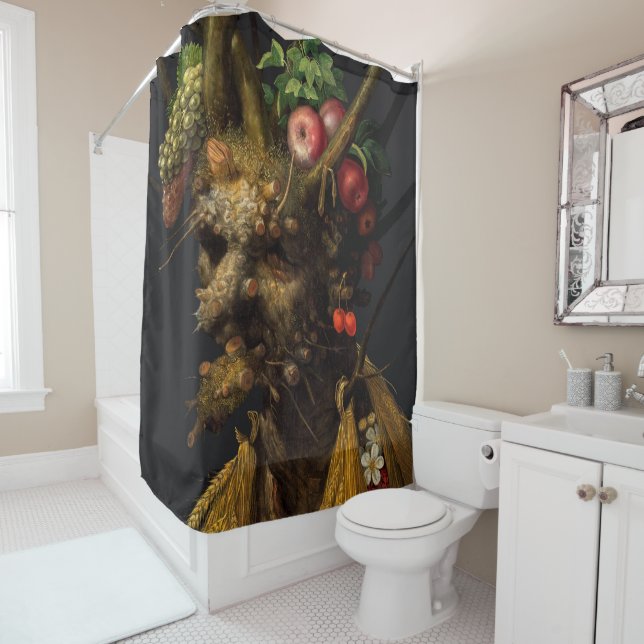 Giuseppe Arcimboldo - Four Seasons in One Head Shower Curtain (In Situ)