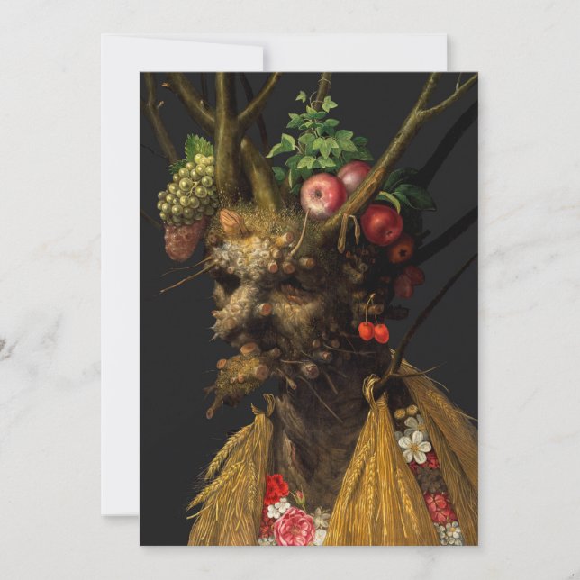 Giuseppe Arcimboldo - Four Seasons in One Head Thank You Card (Front)