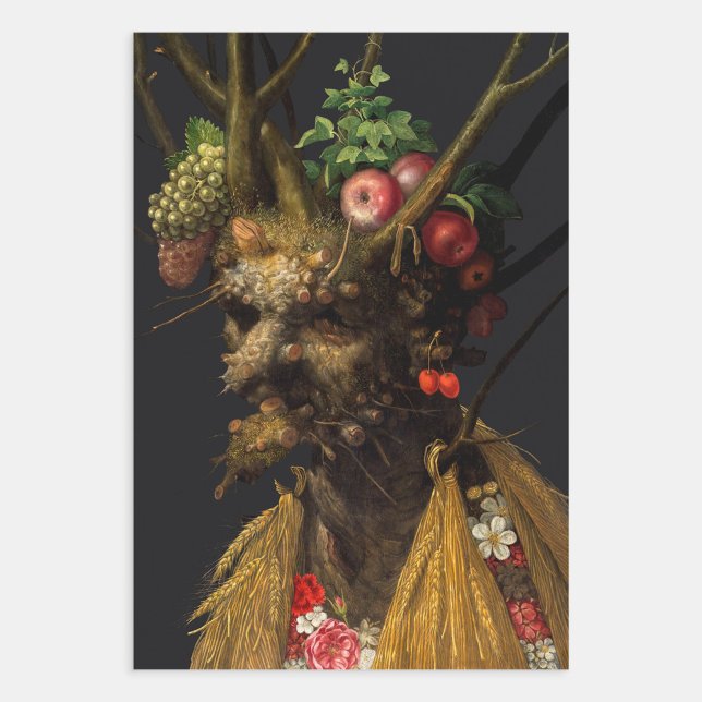 Giuseppe Arcimboldo - Four Seasons in One Head Wrapping Paper Sheet (Creator Uploaded)