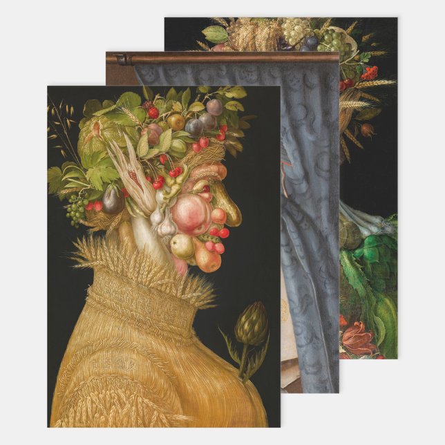 Giuseppe Arcimboldo - Masterpieces Selection Wrapping Paper Sheet (Creator Uploaded)