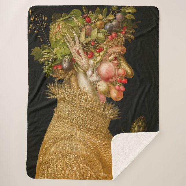 Giuseppe Arcimboldo - Summer Sherpa Blanket (Front)