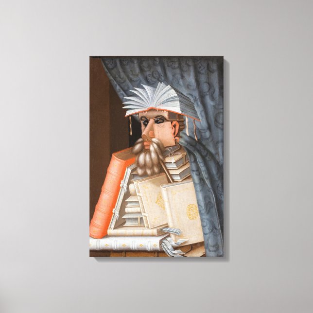 Giuseppe Arcimboldo - The Librarian Canvas Print (Front)