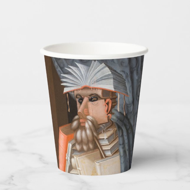 Giuseppe Arcimboldo - The Librarian Paper Cups (Front)