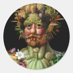 Giuseppe Arcimboldo - Vertumnus Classic Round Sticker